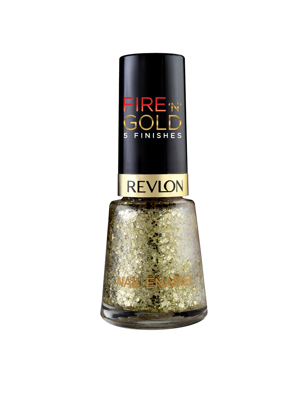 

Revlon Fire N Gold Chip Resistant Nail Enamel with Vitamin E 8ml - Gold Sparkle 557
