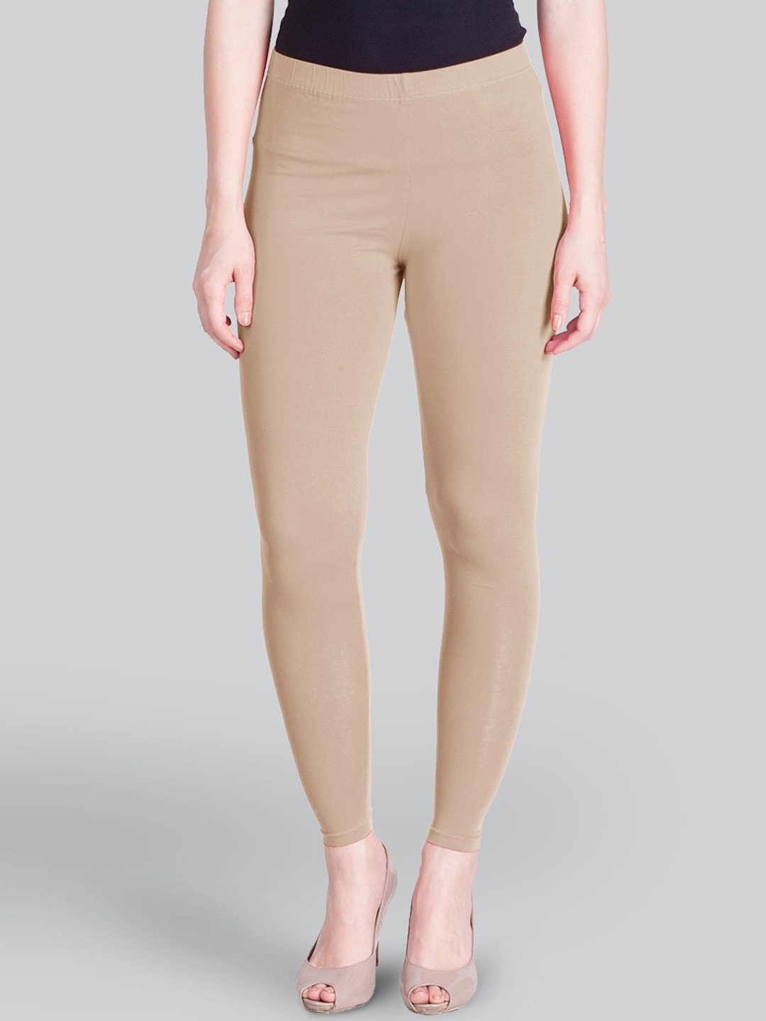 

LYRA Ankle-Length Leggings, Beige