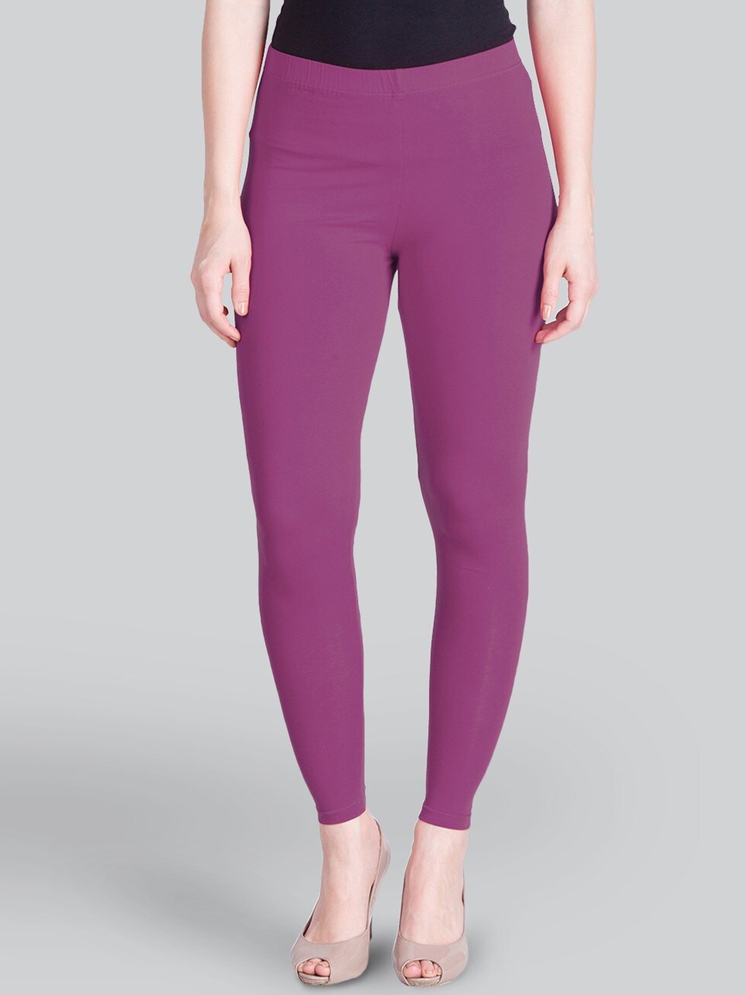 

LYRA Women 4-Way Stretch Ankle-Length Leggings, Mauve