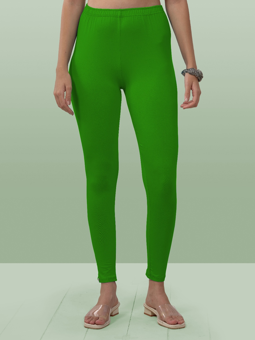 

LYRA Women 4-Way Stretch Ankle-Length Leggings, Green