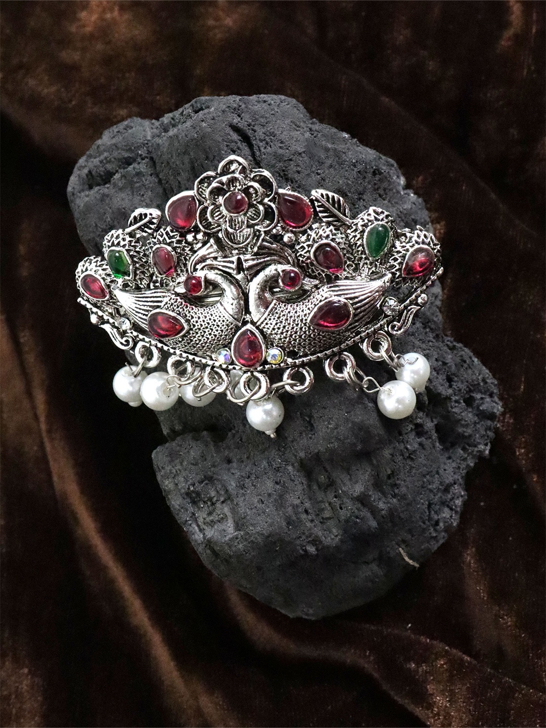 

Krelin Women Beaded Hair Accessory Set, Red