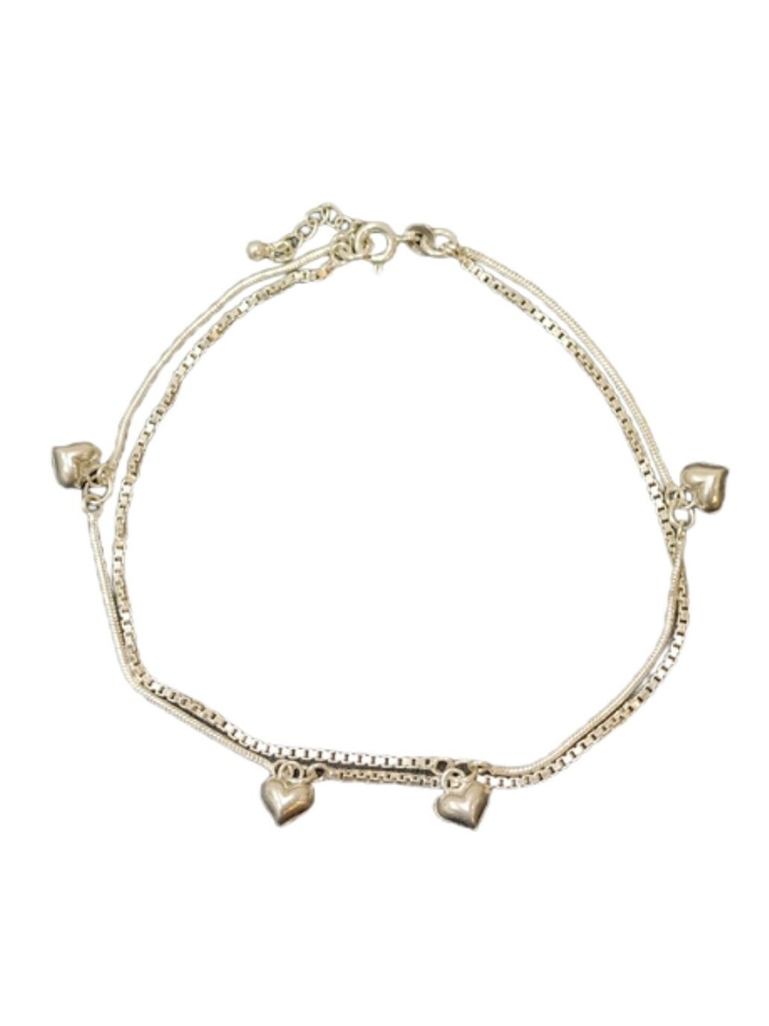 

ahilya 92.5 Sterling Silver Silver-Plated Anklet