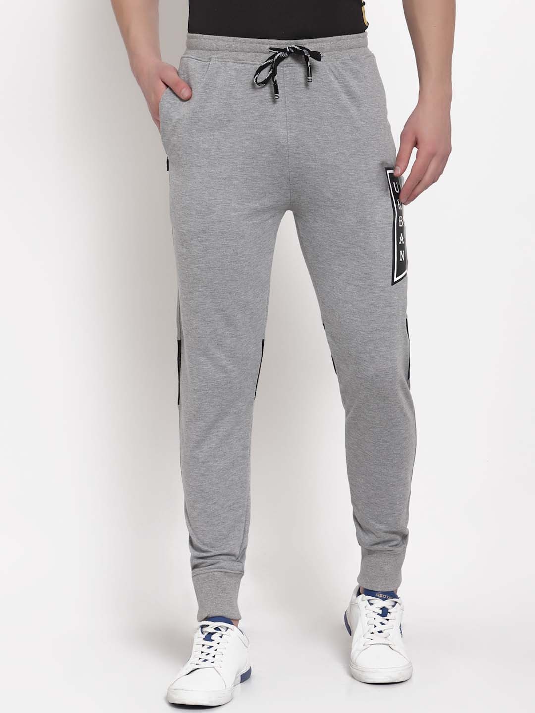 

PAUSE SPORT Men Cotton Regular Fit Mid-Rise Original Joggers, Grey
