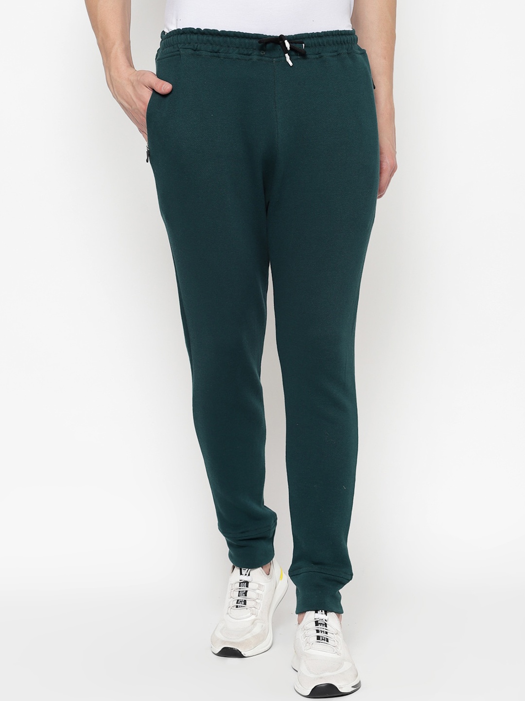 

PAUSE SPORT Men Cotton Regular Fit Mid-Rise Original Joggers, Green