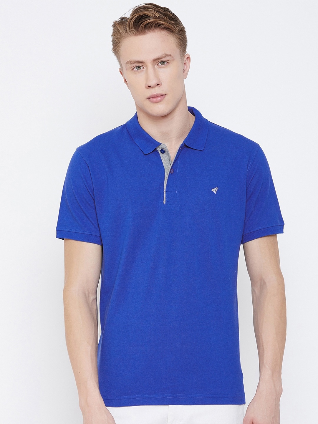 

NEVA Polo Collar Short Sleeve T-shirt, Blue