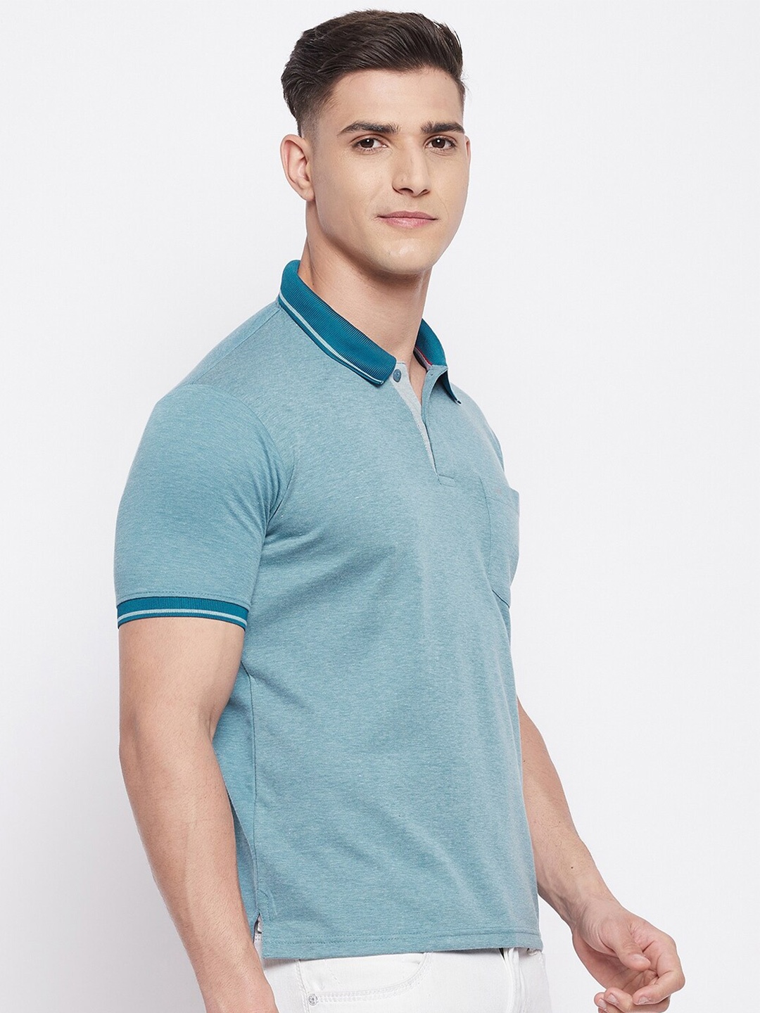 

NEVA Polo Collar Slim Fit T-shirt, Blue