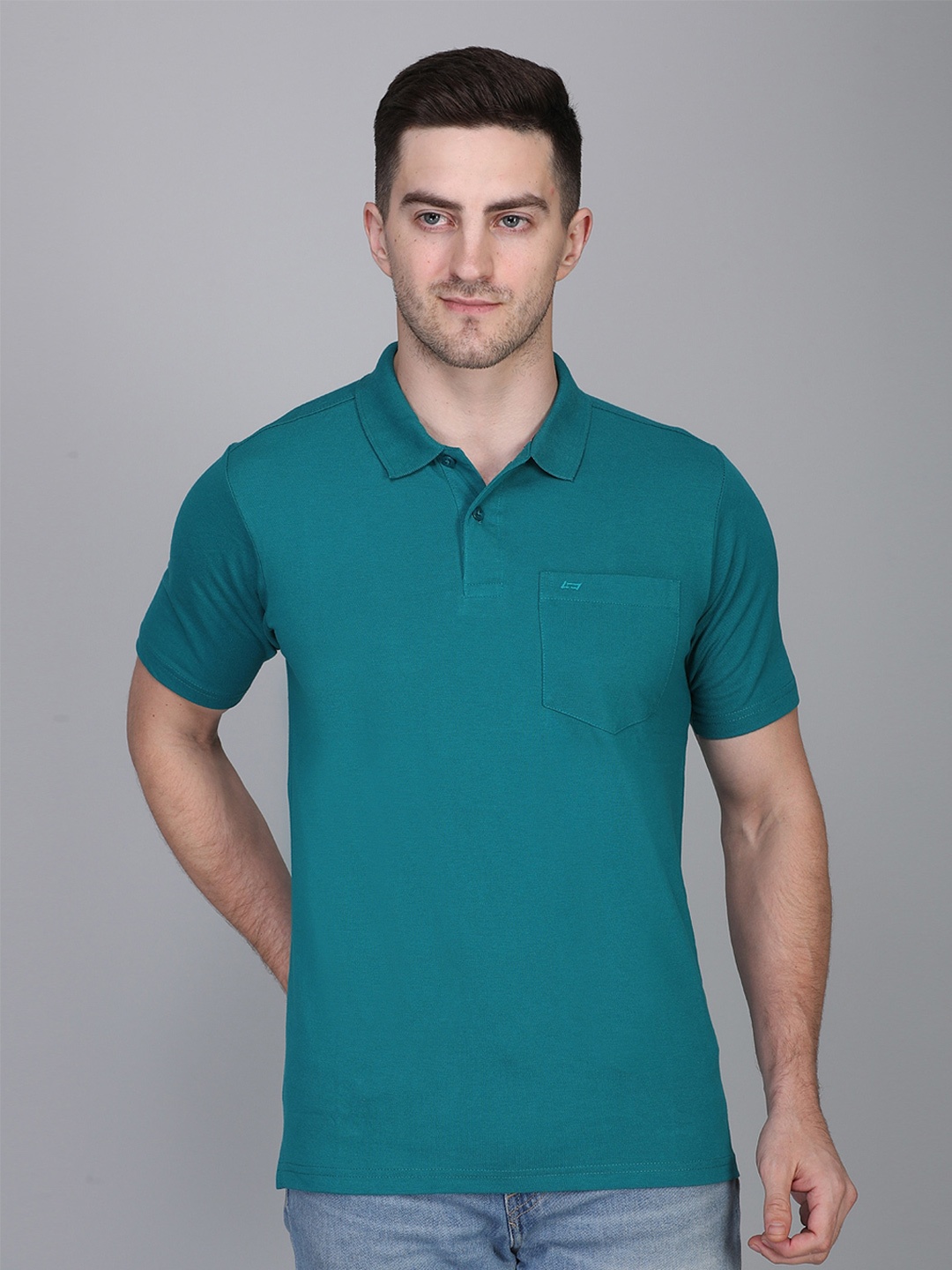 

NEVA Polo Collar Slim Fit T-shirt, Green