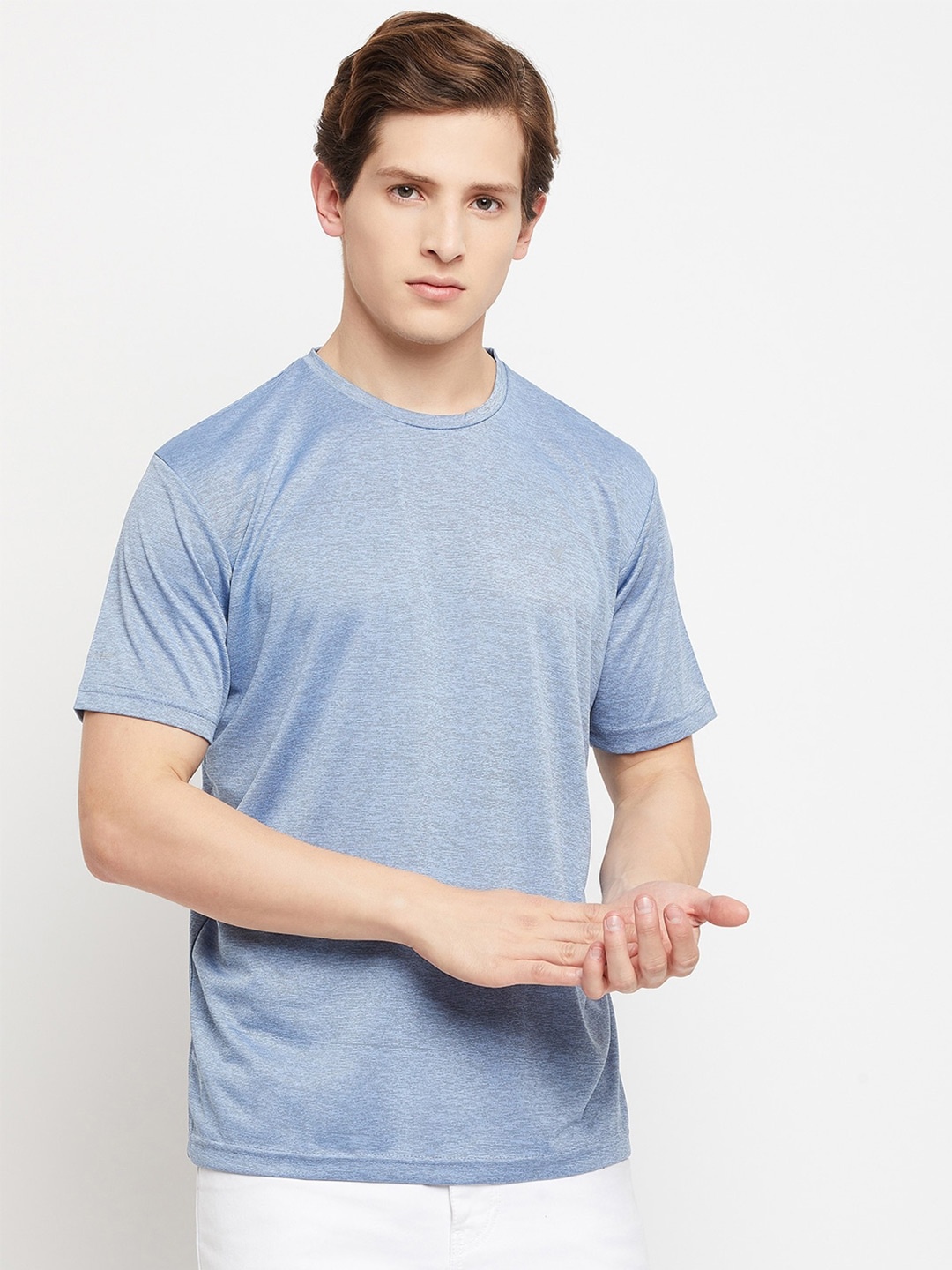 

NEVA Round Neck Short Sleeve T-shirt, Blue