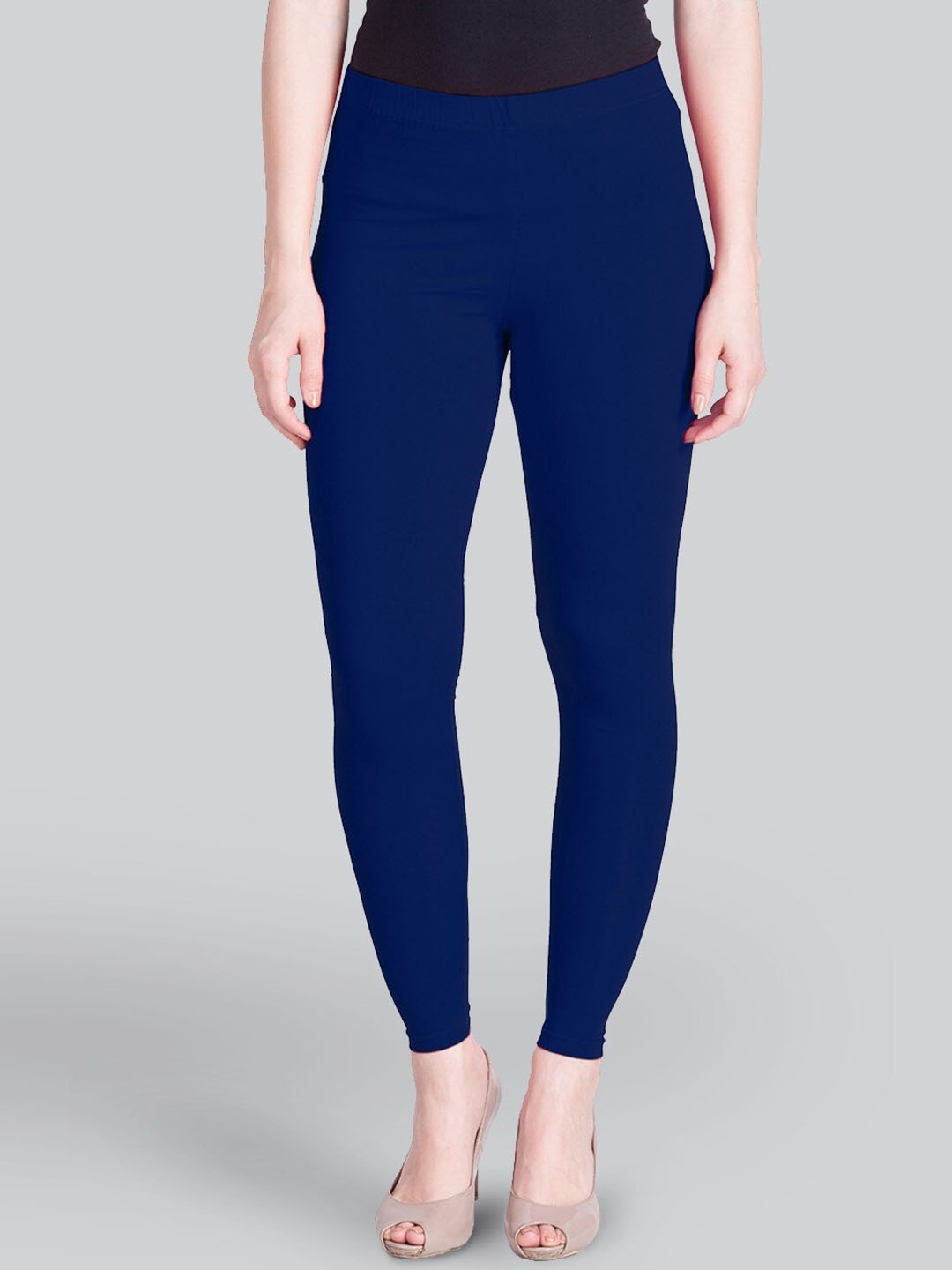 

LYRA Women 4-Way Stretch Ankle-Length Leggings, Blue