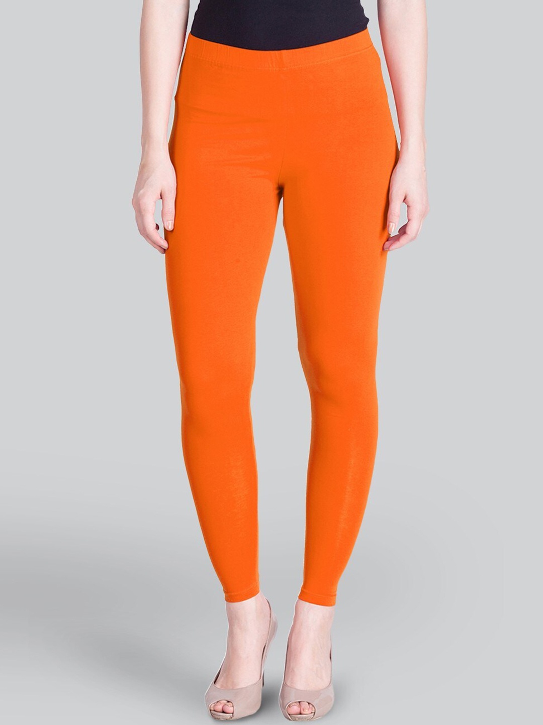 

LYRA Women 4-Way Stretch Ankle-Length Leggings, Orange