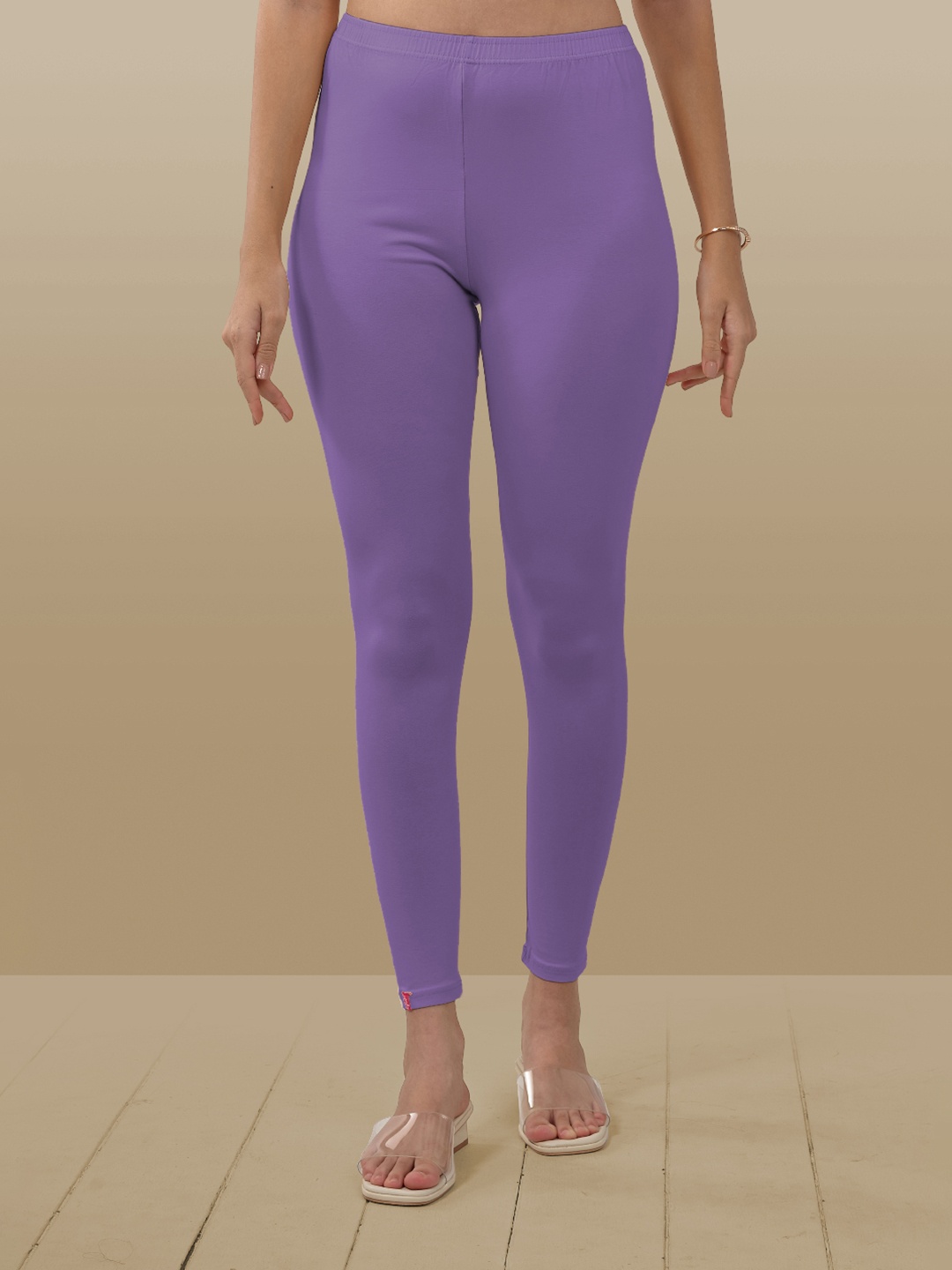 

LYRA Women 4-Way Stretch Ankle-Length Leggings, Purple