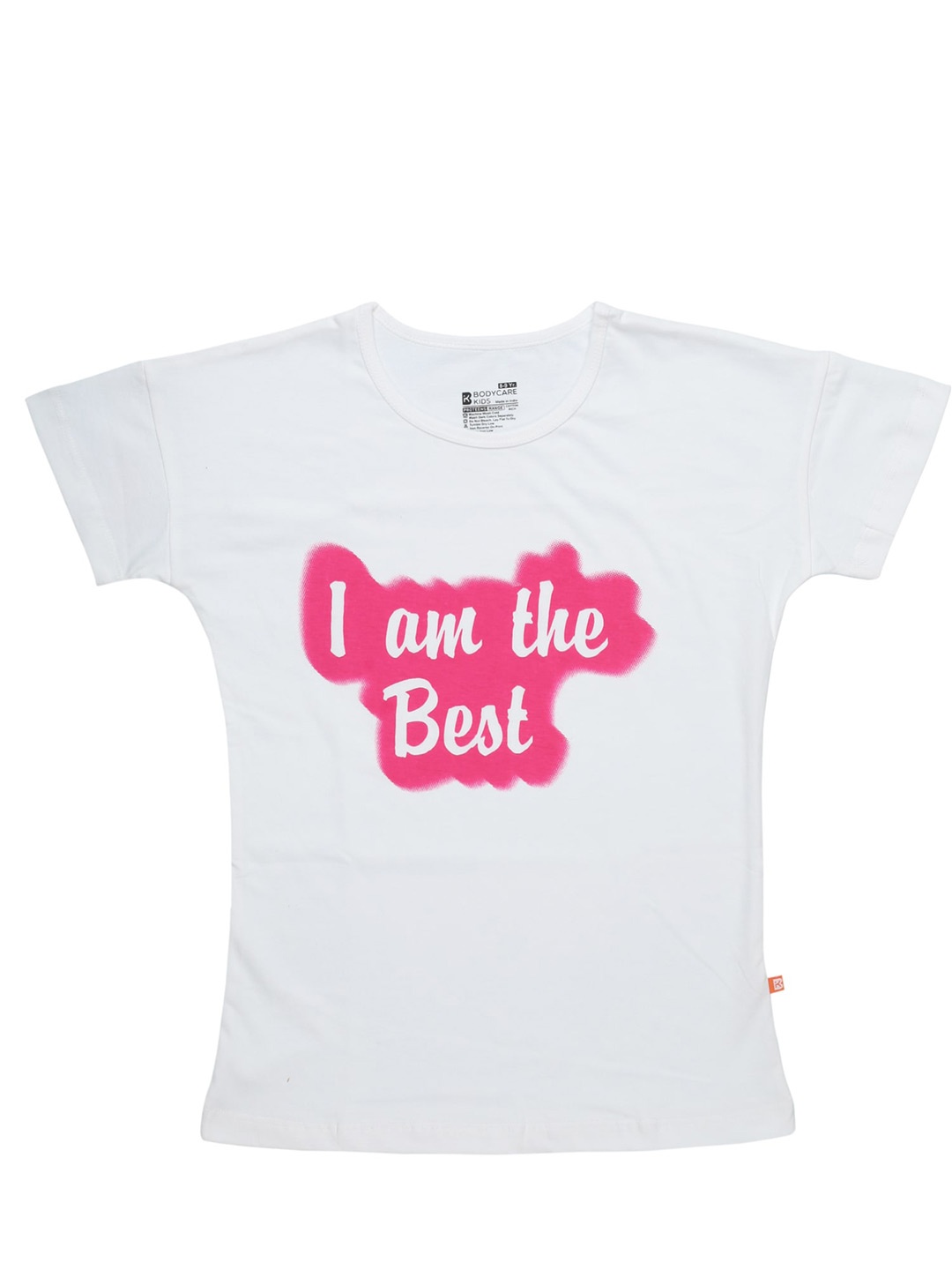 

PROTEENS Girls Typography Printed Cotton T-shirt, White