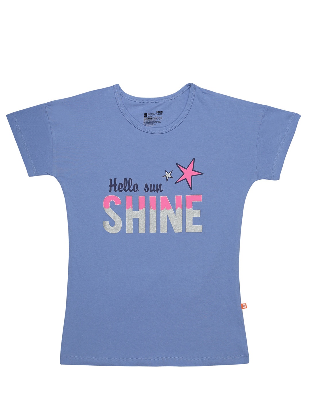 

PROTEENS Girls Typography Printed Cotton T-shirt, Blue