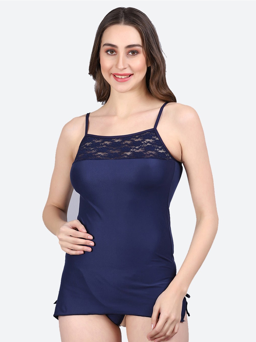 

Fleurt Shoulder Strap Baby Doll, Blue