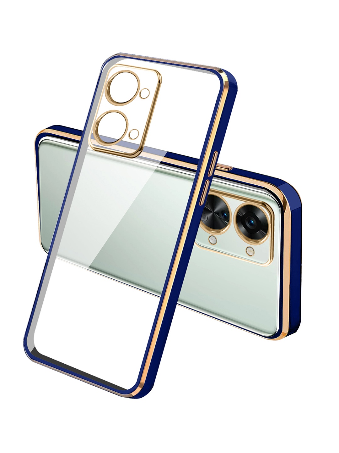 

Karwan Square Platted One Plus NORD 2T Silicone Phone Back Case, Blue