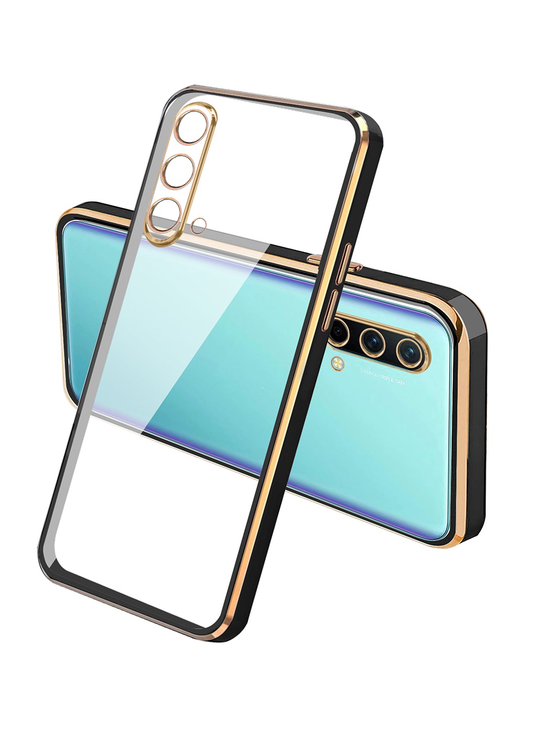

Karwan One Plus NORD CE Square Platting Phone Back Cover, Transparent