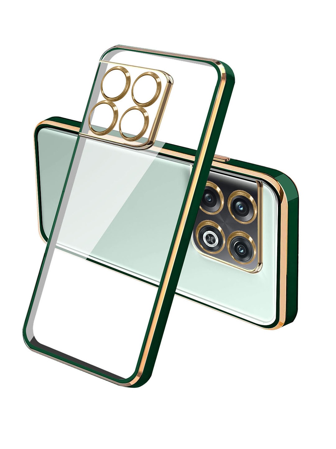 

Karwan One Plus 10PRO Square Platting Phone Back Cover, Transparent