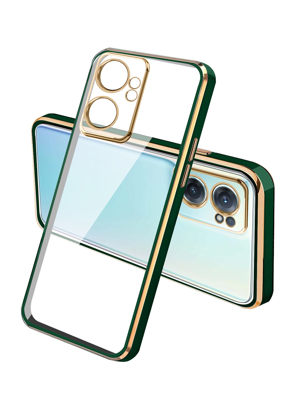 

Karwan Square Platting One Plus Nord Ce2 Phone Back Cover, Green