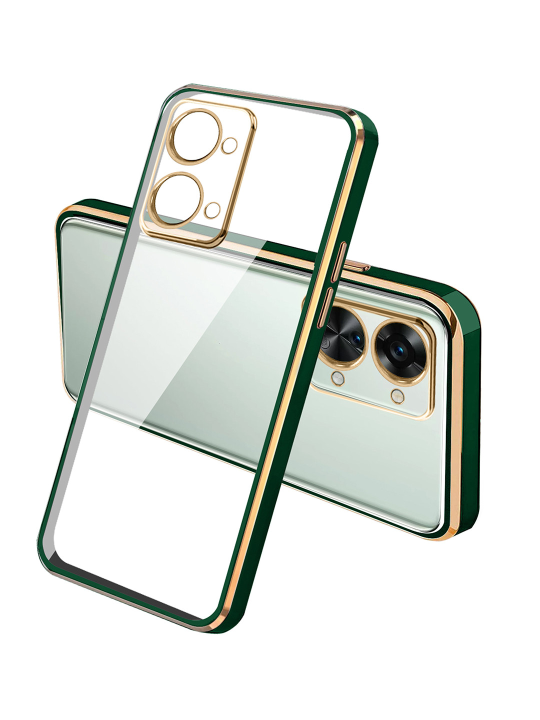 

Karwan Square Platting One Plus Nord 2T Phone Back Cover, Green