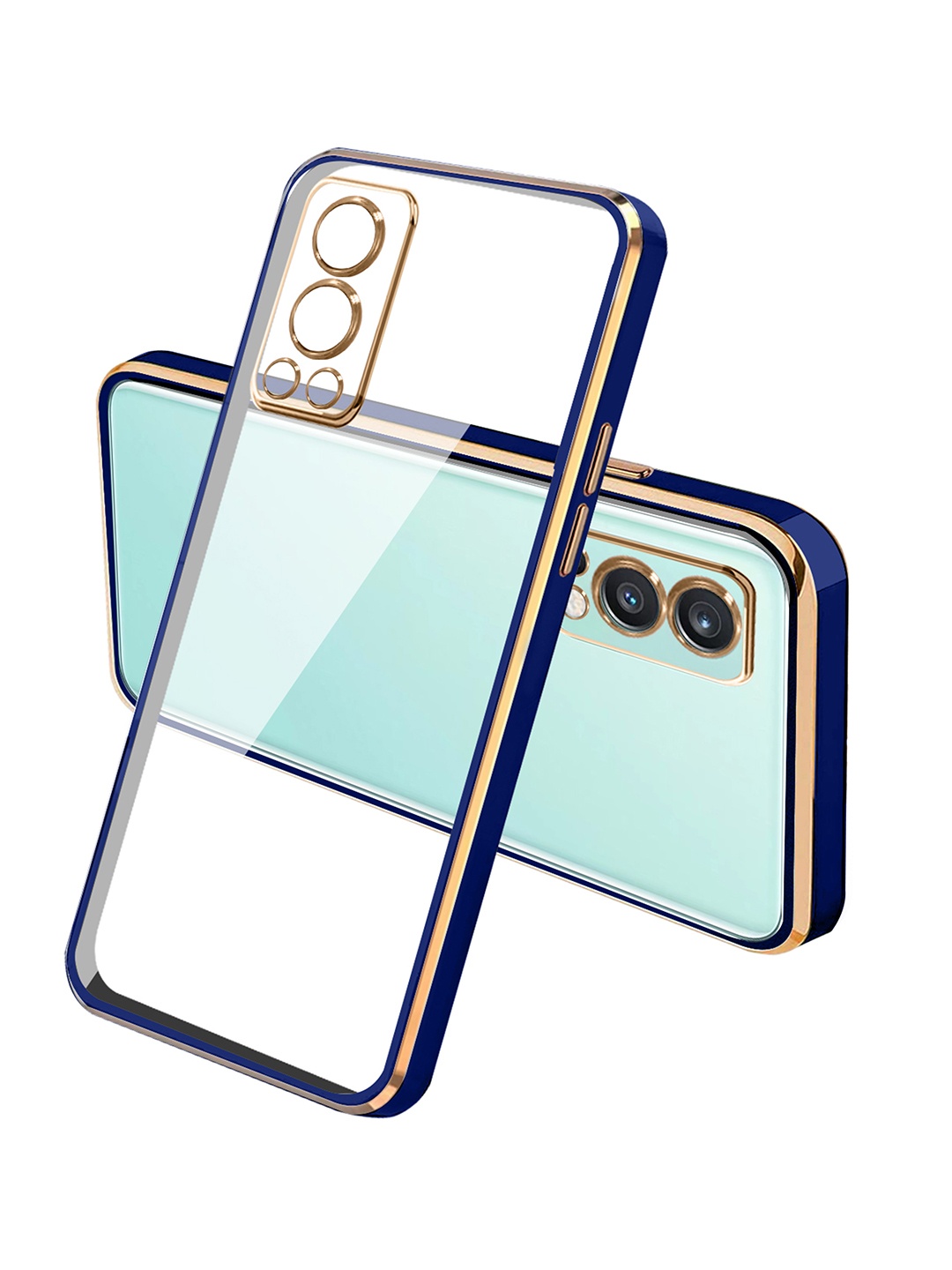 

Karwan Square Platting OnePlus NORD 2 Phone Back Case, Transparent