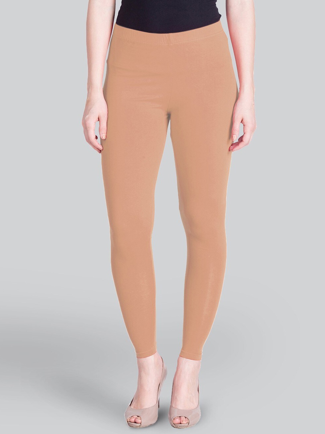

LYRA Ankle Length Leggings, Peach