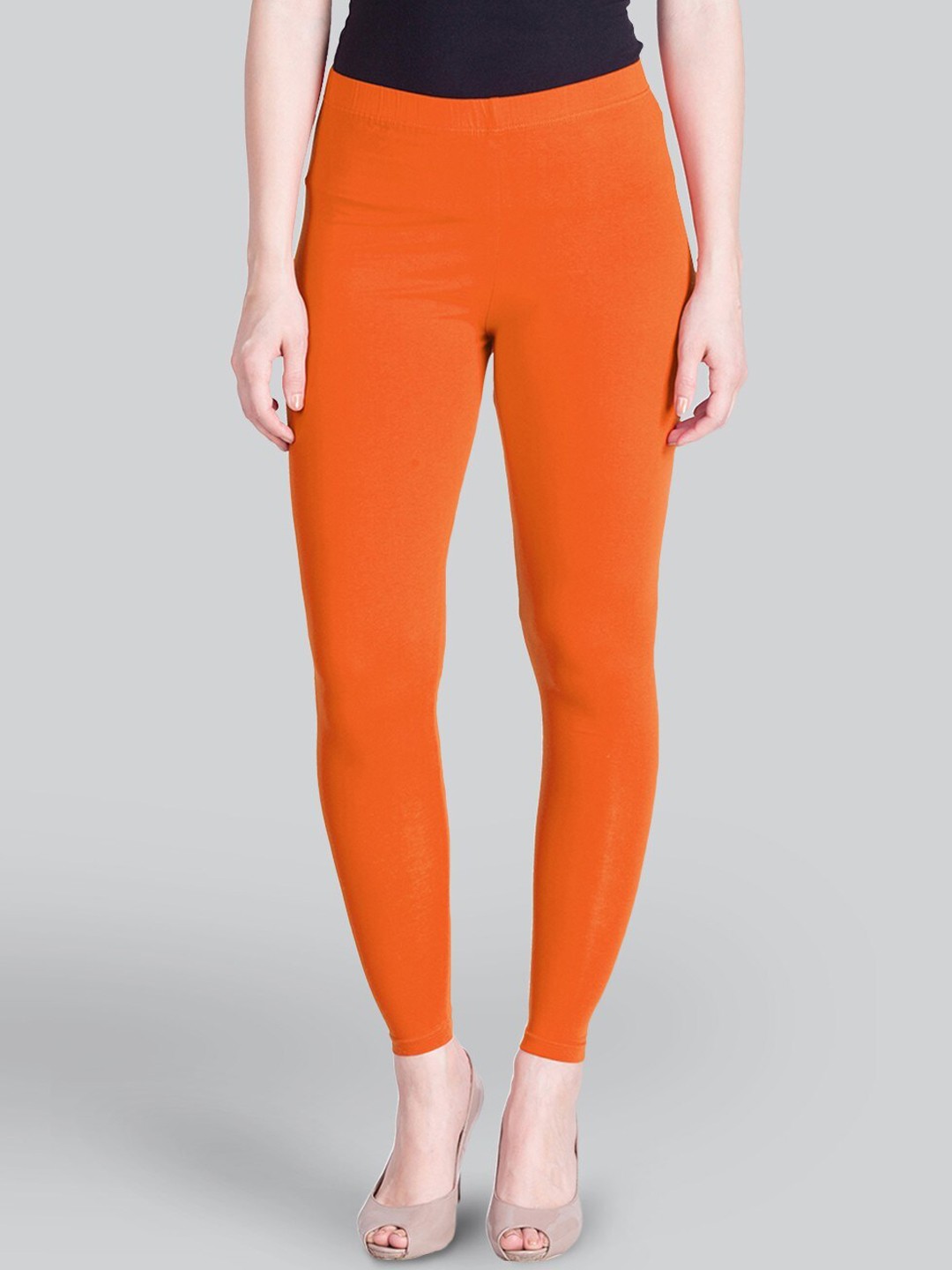 

LYRA Ankle Length Leggings, Orange