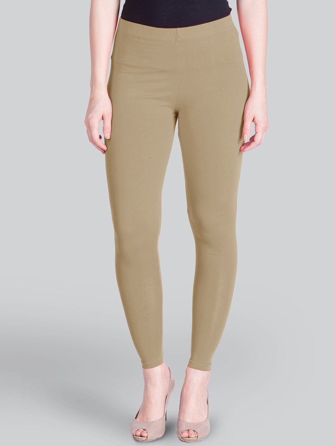 

LYRA Ankle-Length Leggings, Beige