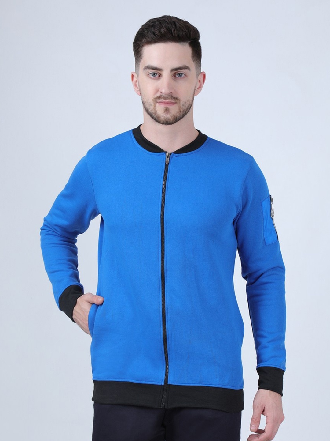 

PAUSE SPORT Round Neck Fleece Sweatshirt, Blue