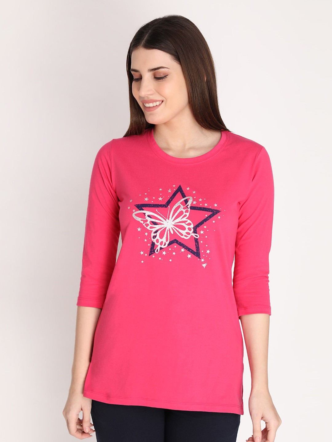 

NEVA Women Graphic Printed T-shirt, Pink