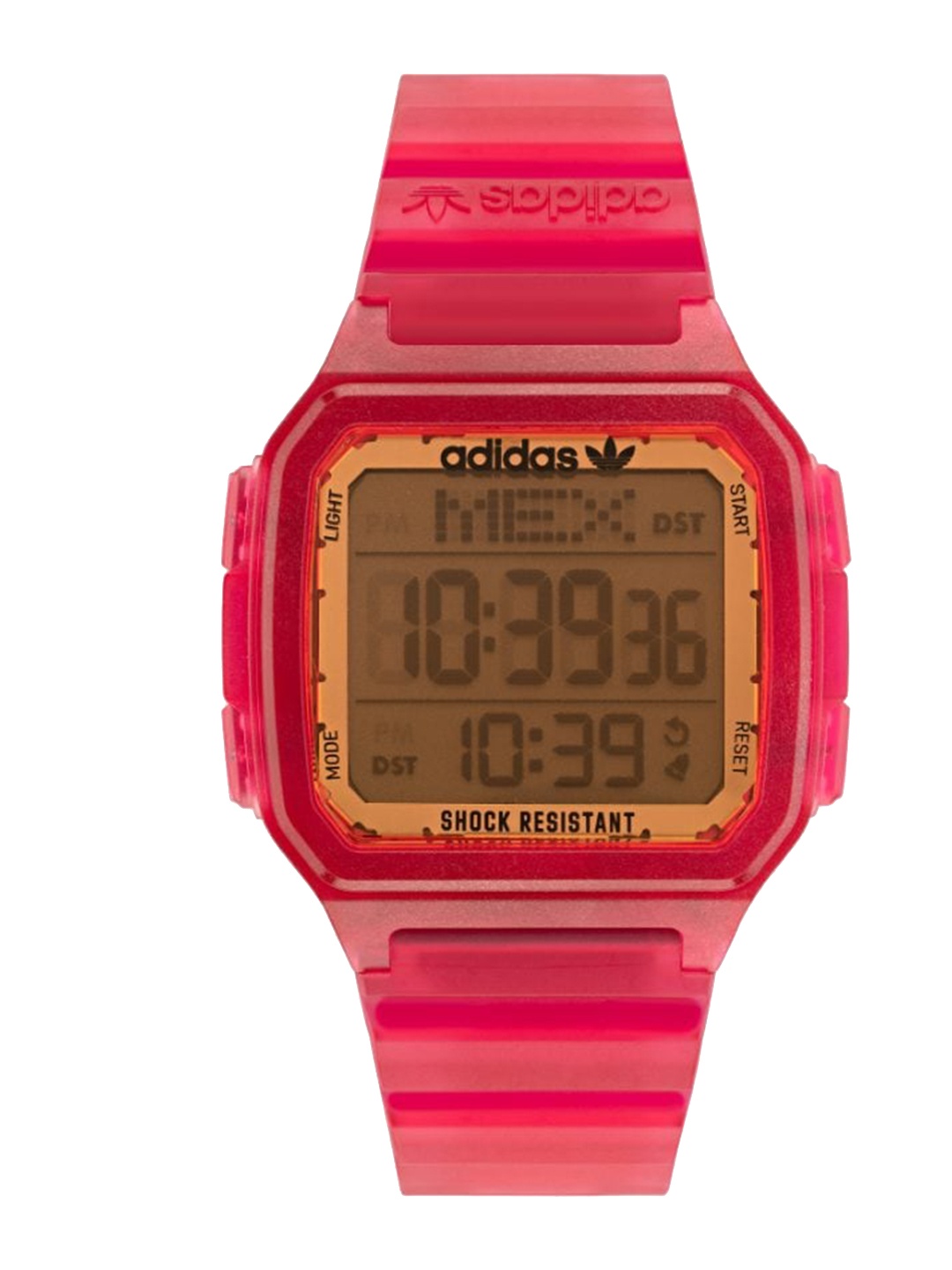 

ADIDAS Originals Men Square Shape Dial & Textured Straps Digital Watch AOST22052, Orange