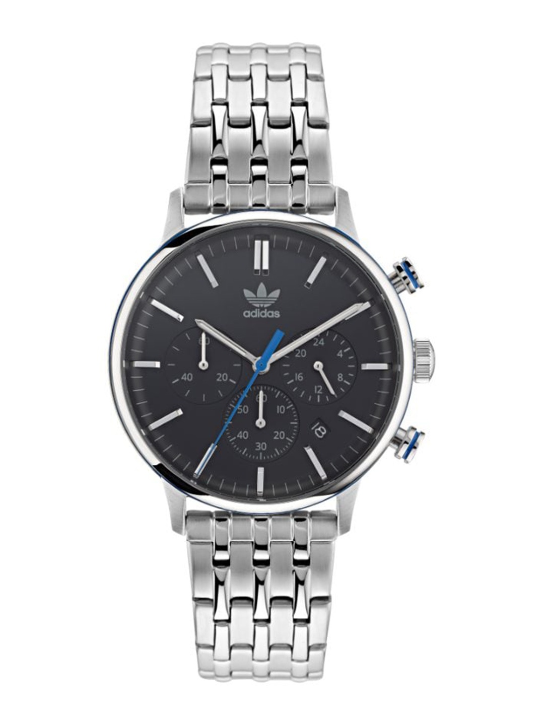 

ADIDAS Originals Men Dial & Stainless Steel Bracelet Style Straps Analogue Watch AOSY22018, Black