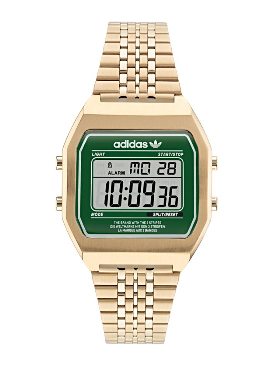 

ADIDAS Originals Dial & Stainless Steel Bracelet Style Straps Digital Watch AOST22071, Green