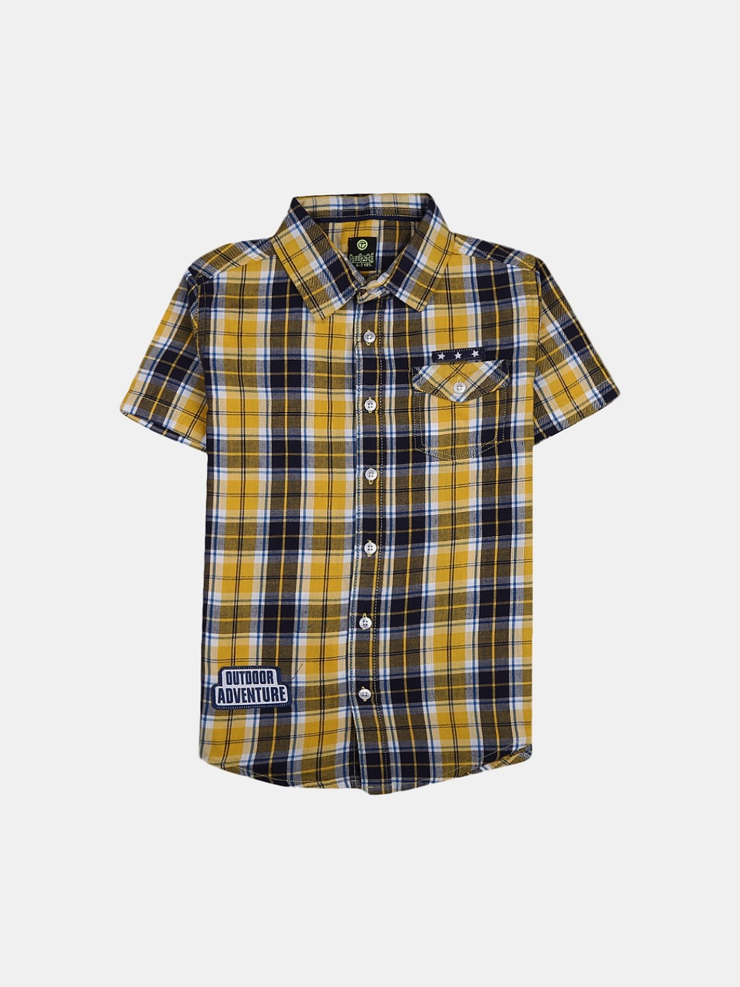 

V-Mart Boys Classic Tartan Checked Casual Cotton Shirt, Blue