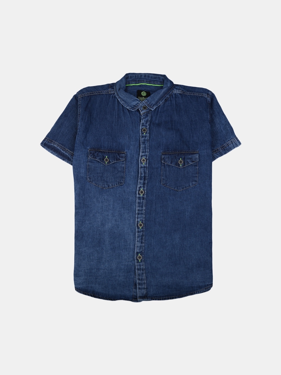 

V-Mart Boys Classic Faded Cotton Casual Shirt, Blue