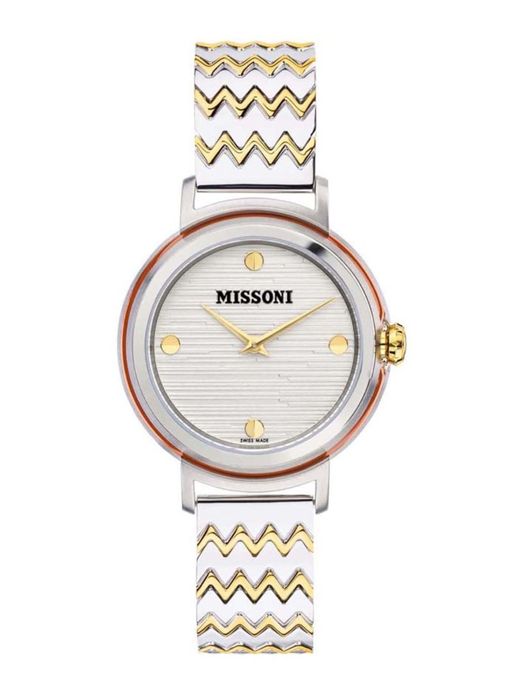 

MISSONI Women Textured Dial & Bracelet Style Straps Analogue Watch MWNY00121, White