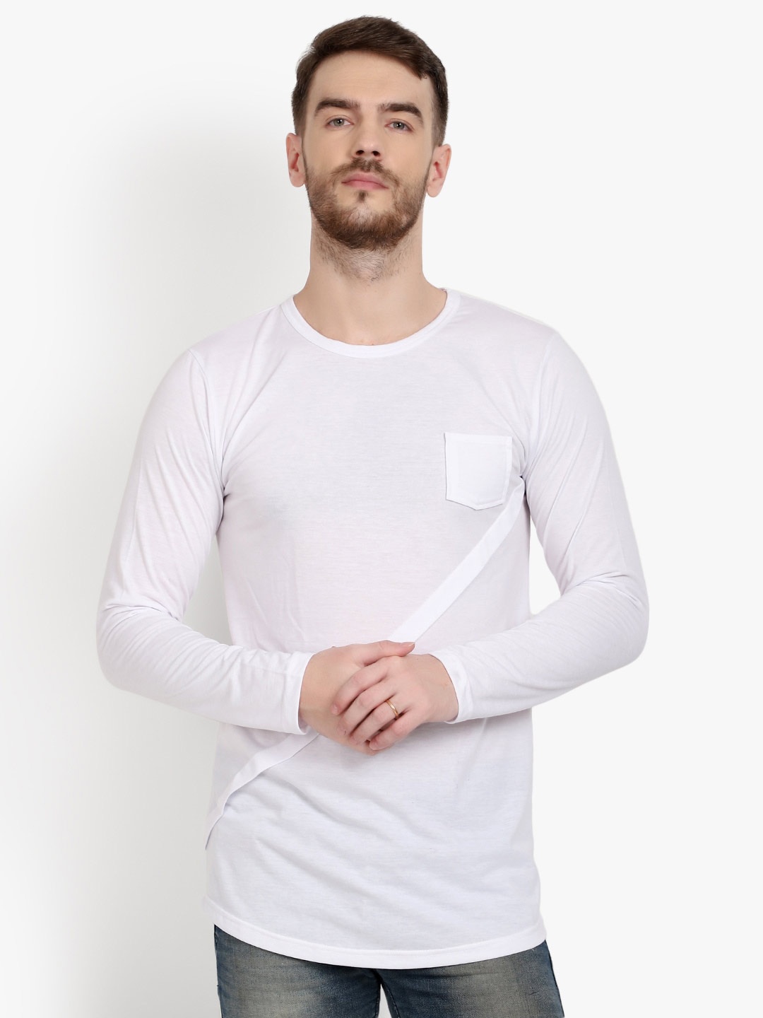 

PAUSE SPORT Round Neck Cotton T-shirt, White