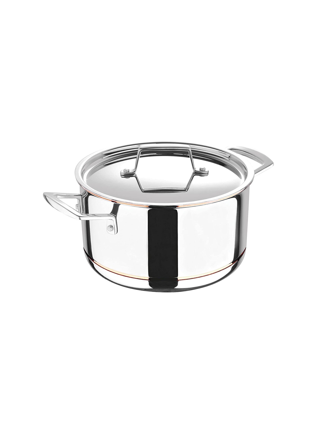 

BERGNER Argent 5CX Stainless Steel Induction Safe Casserole With Lid 8 Qt