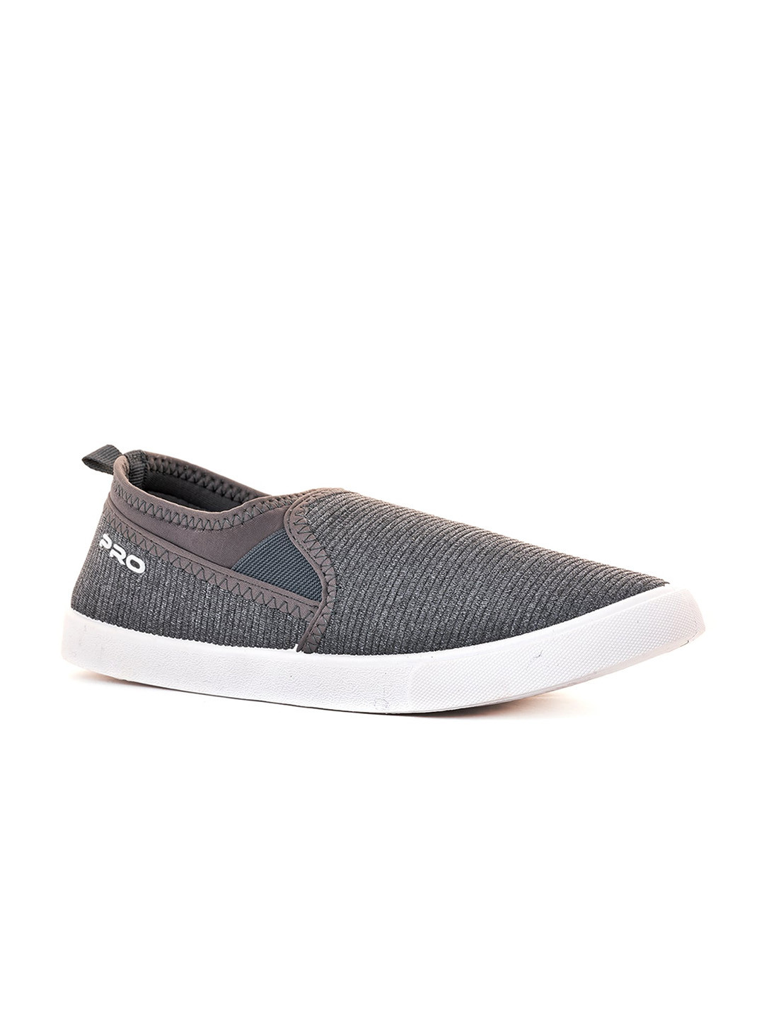 

Khadims Men Comfort Insole Textile Slip-On Sneakers, Grey