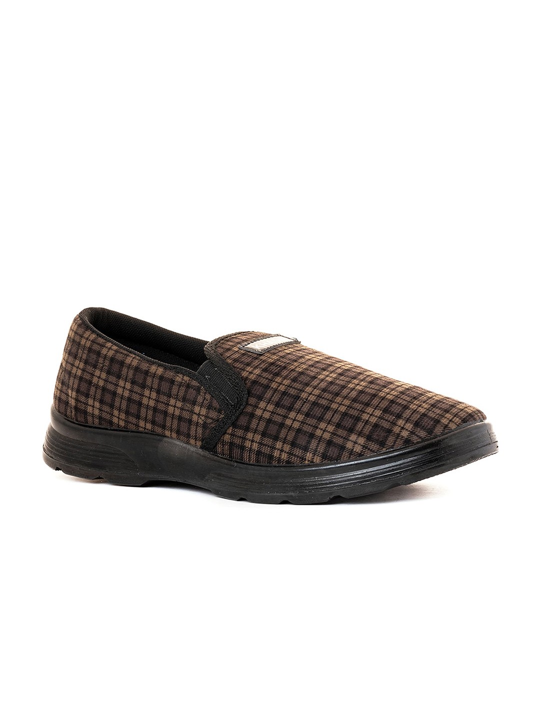 

Khadims Men Comfort Insole Canvas Slip-On Sneakers, Brown