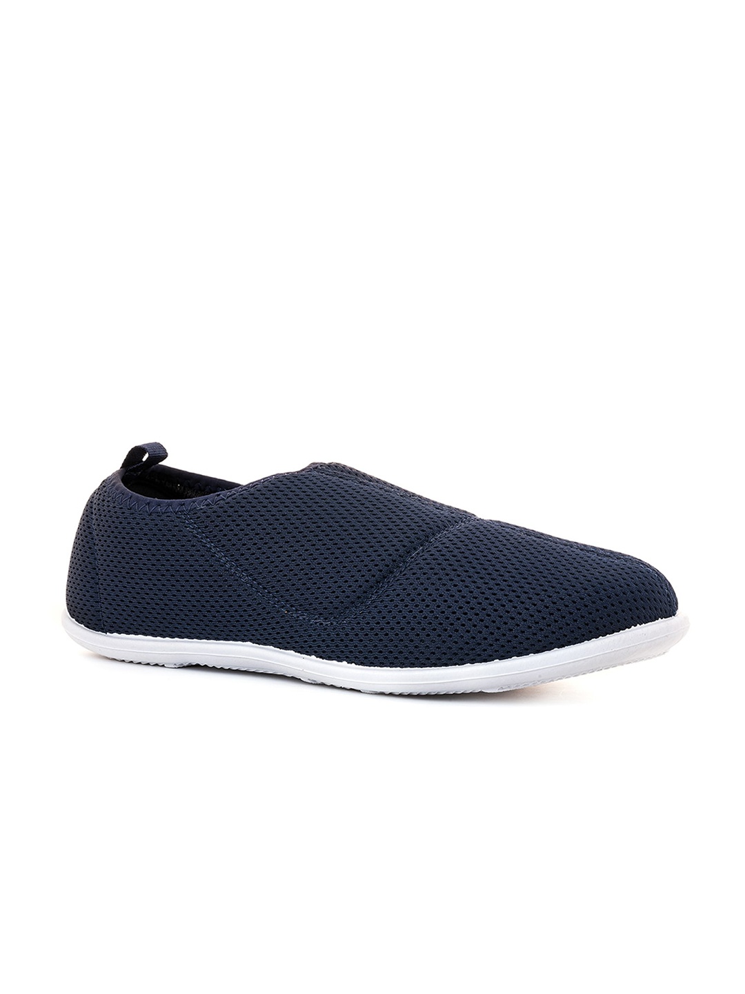 

Khadims Men Woven Design Slip-On Sneakers, Navy blue