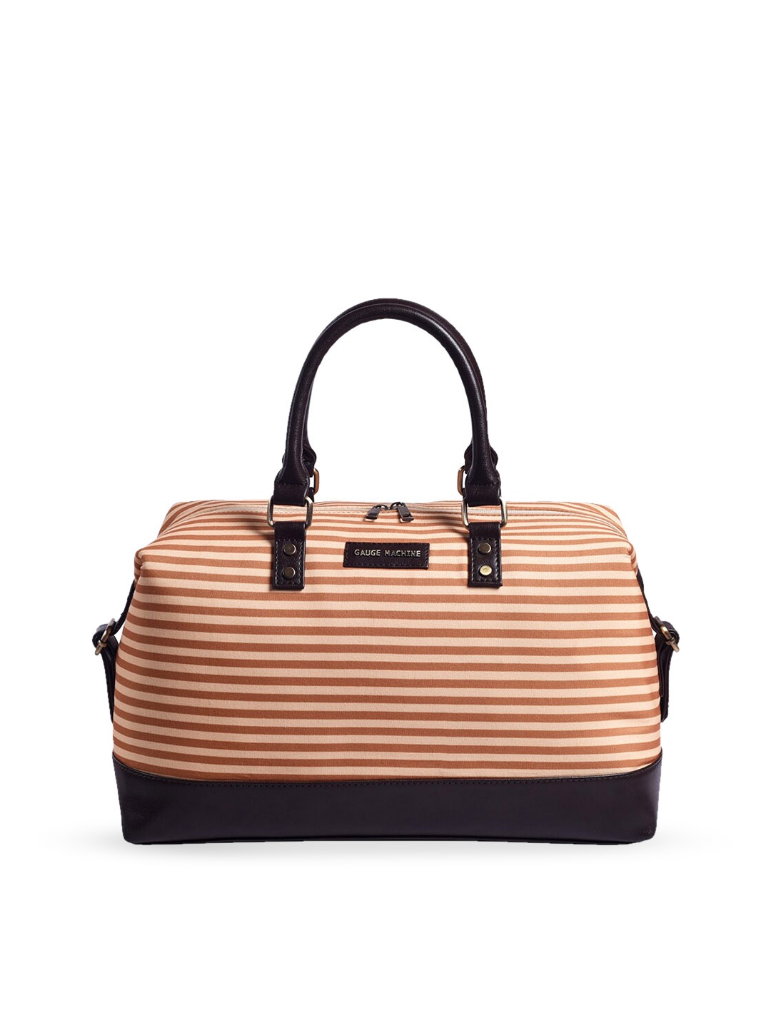 

Gauge Machine Striped Small Duffel Bag, Mustard