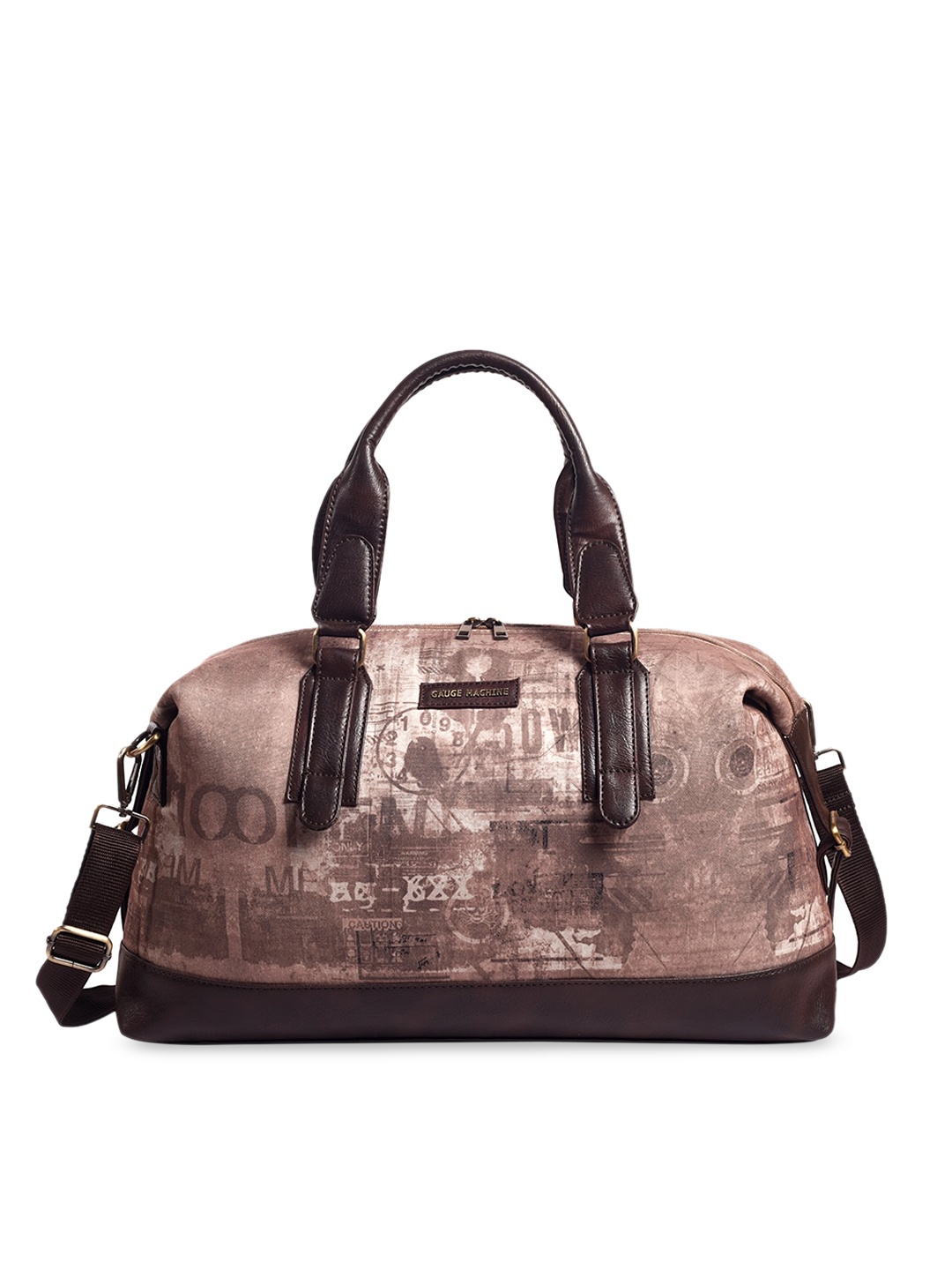 

Gauge Machine Beige Duffle Bag, Brown