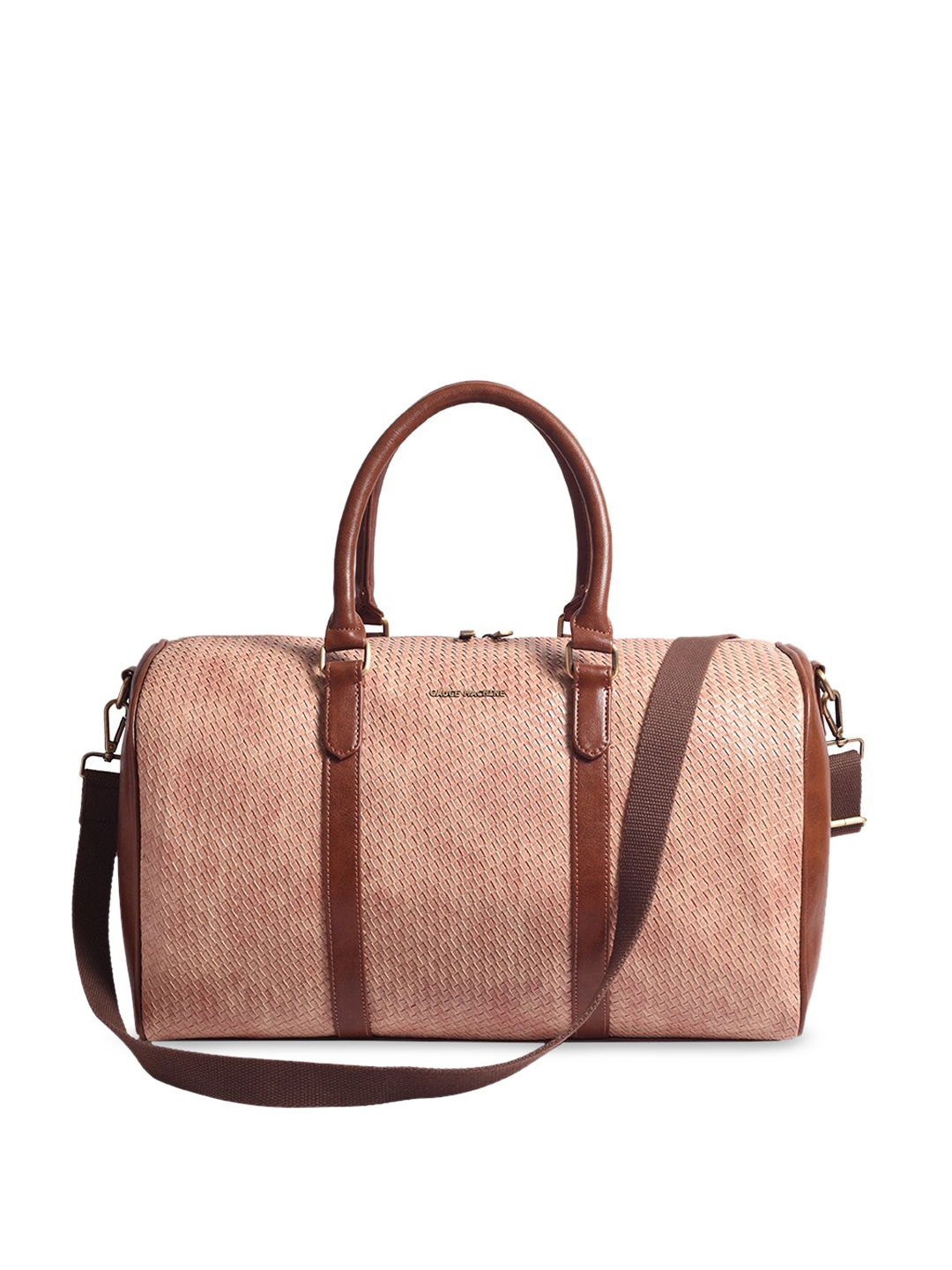 

Gauge Machine Nude Weave Duffle Bag, Beige