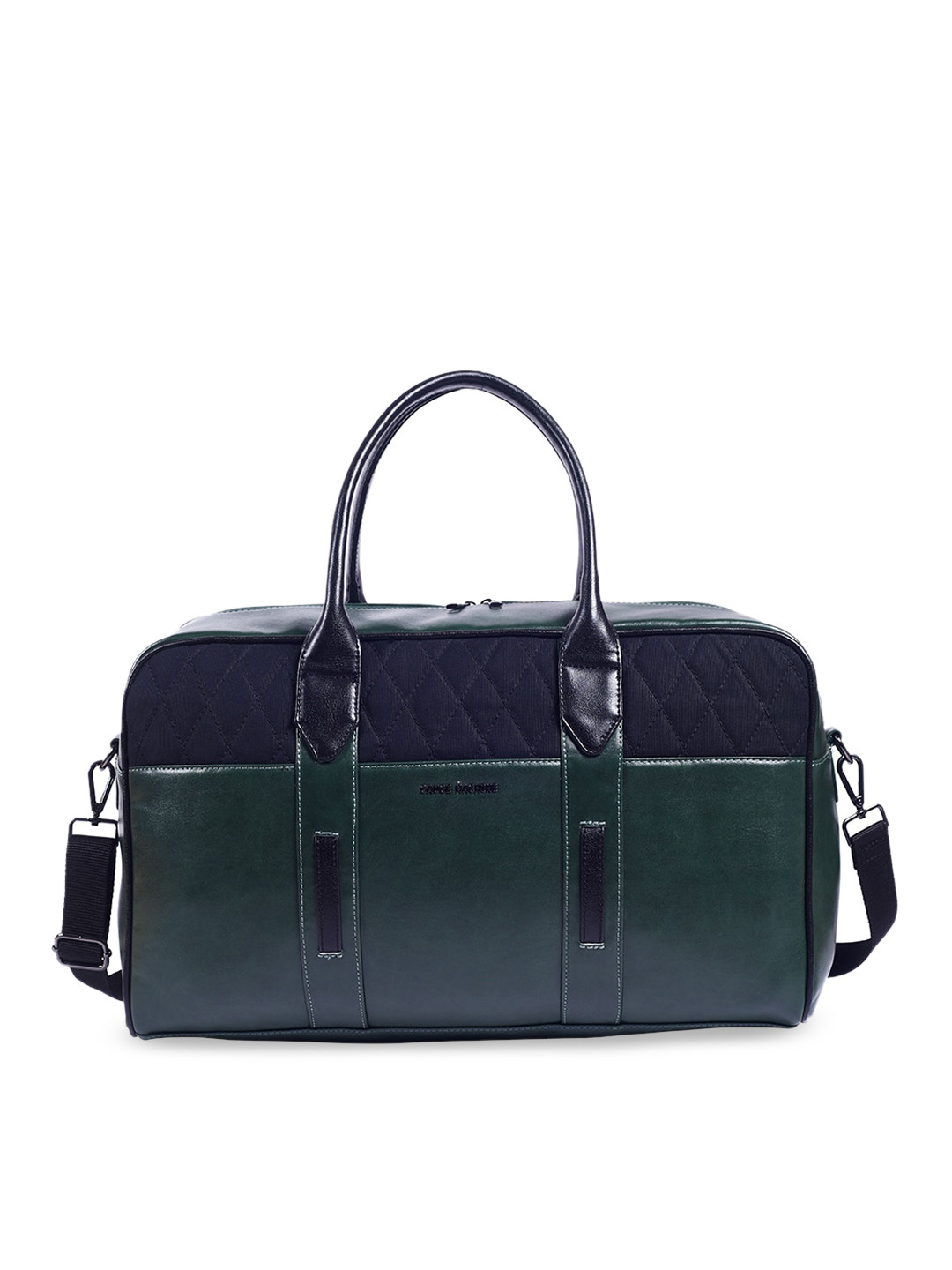 

Gauge Machine Colourblocked Padded Large Duffel Bag, Green