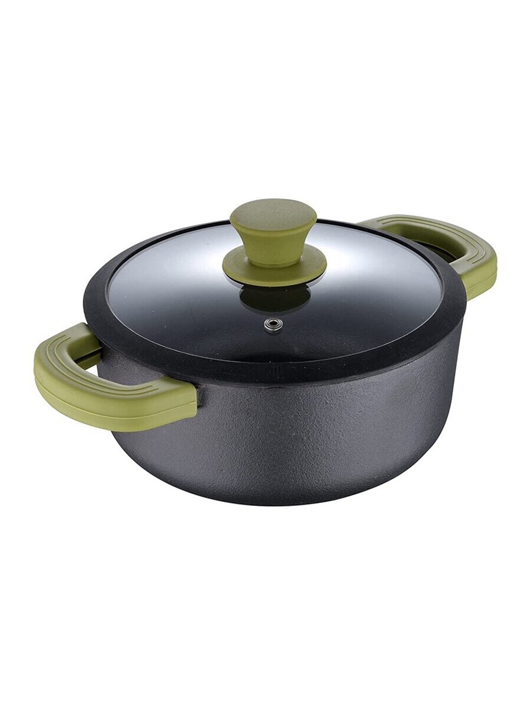 

BERGNER Elements Pre-Seasoned Induction Bottom Cast Iron Casserole, Olive