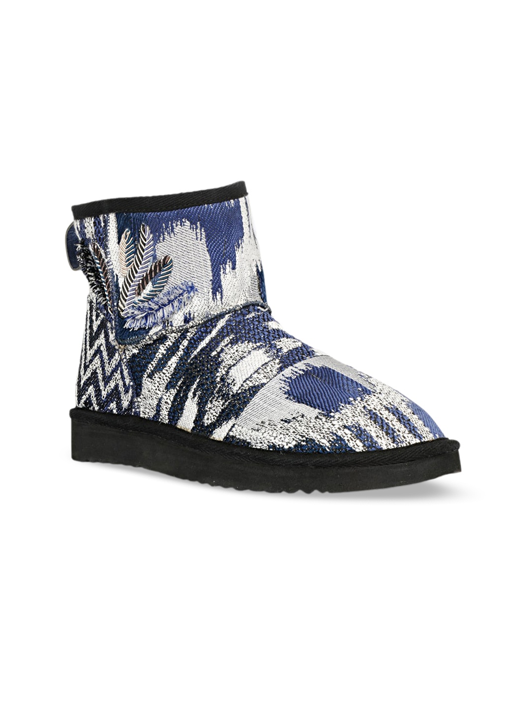 

Saint G Women Embroidered Snug Boots, Blue