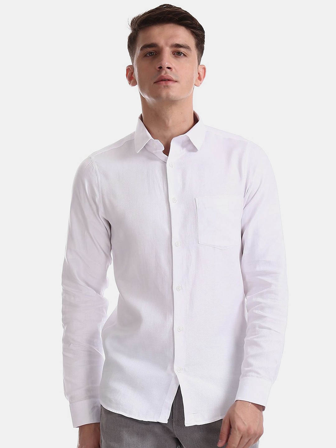 

V-Mart Classic Formal Cotton Shirt, White