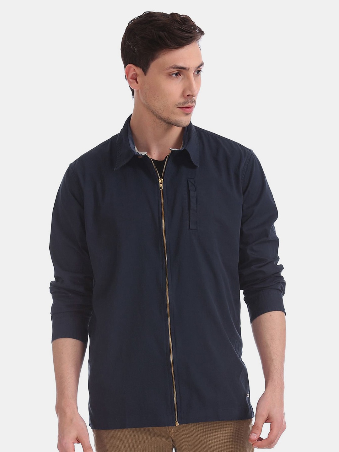 

V-Mart Classic Casual Cotton Shirt, Blue