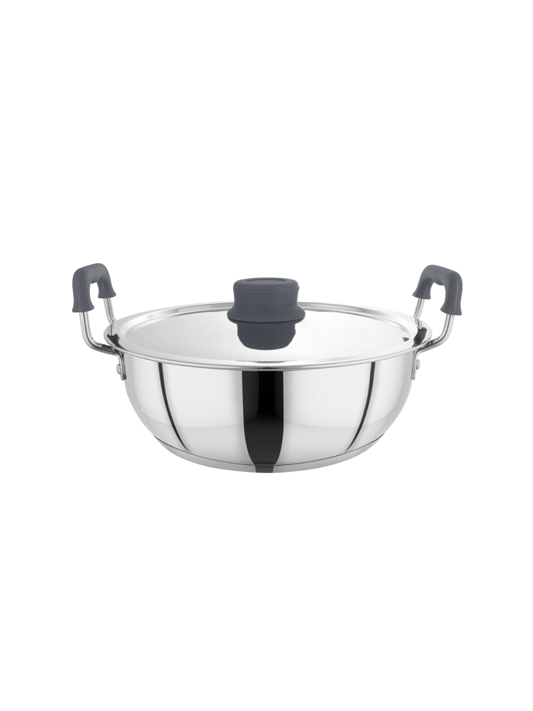 

BERGNER Eternity Stainless Steel Triply Bottom Induction Base Kadhai With Lid 3.2 L