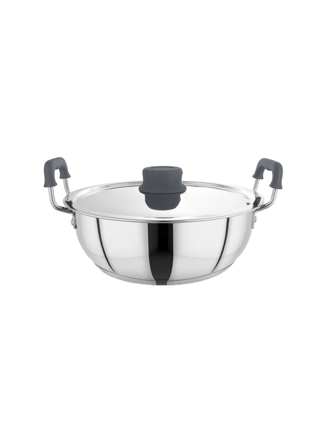 

BERGNER Eternity Tri-Play Stainless Steel Induction Base Kadhai With Lid 5.3 L